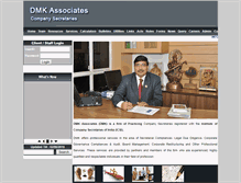 Tablet Screenshot of dmkassociates.in